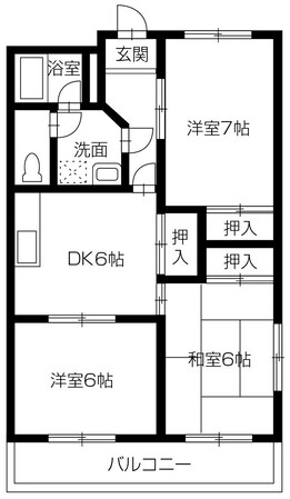 コーポ藤田の物件間取画像